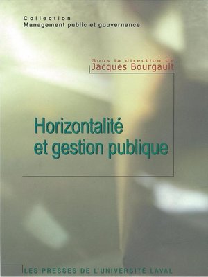 cover image of Horizontalité et gestion publique
